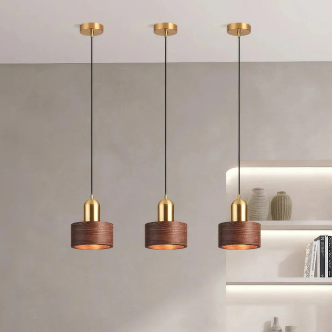 Arca Design Pendant Lamp with Gold Accent
