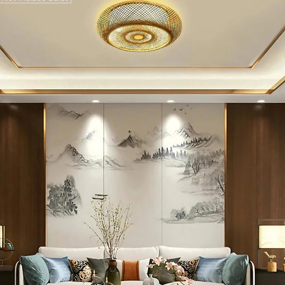 Maelira Natural Bamboo Ceiling Lamp