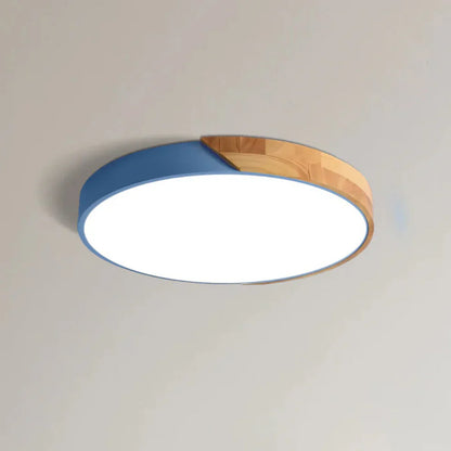 Delos Scandinavian Wooden LED Ceiling Lamp