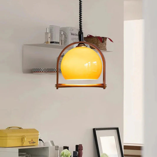 Lykos Vintage Bauhaus Pendant Lamp Glass