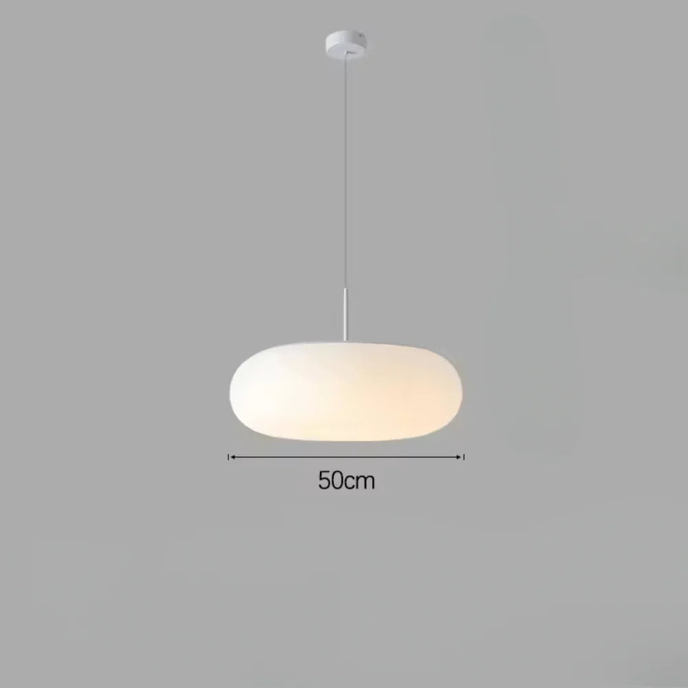 Nyxora Modern Cream Pendant Lamp in Simple Chandelier Style with Warm LED Lighting