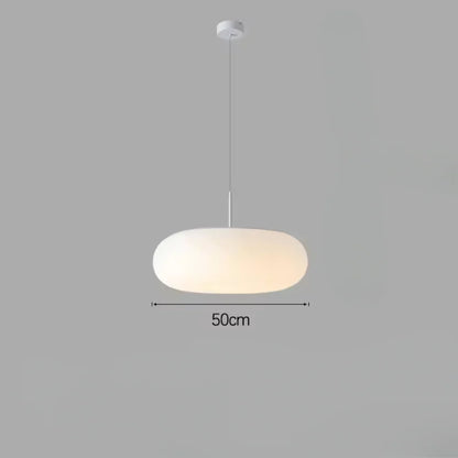 Nyxora Modern Cream Pendant Lamp in Simple Chandelier Style with Warm LED Lighting