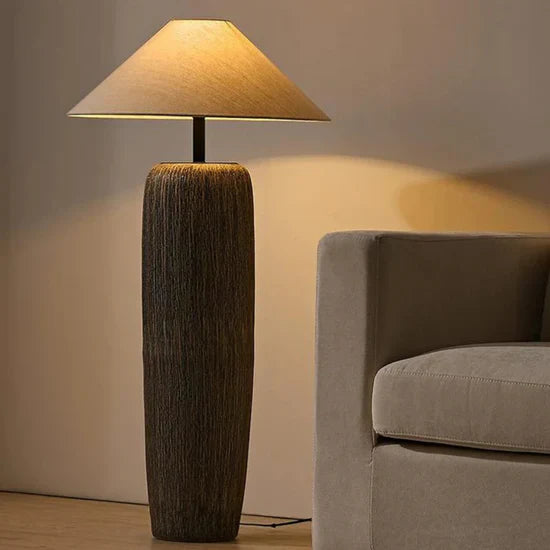 Orama Weathered Wooden Floor Lamp