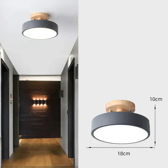 Illumine Wooden LED Ceiling Lamp