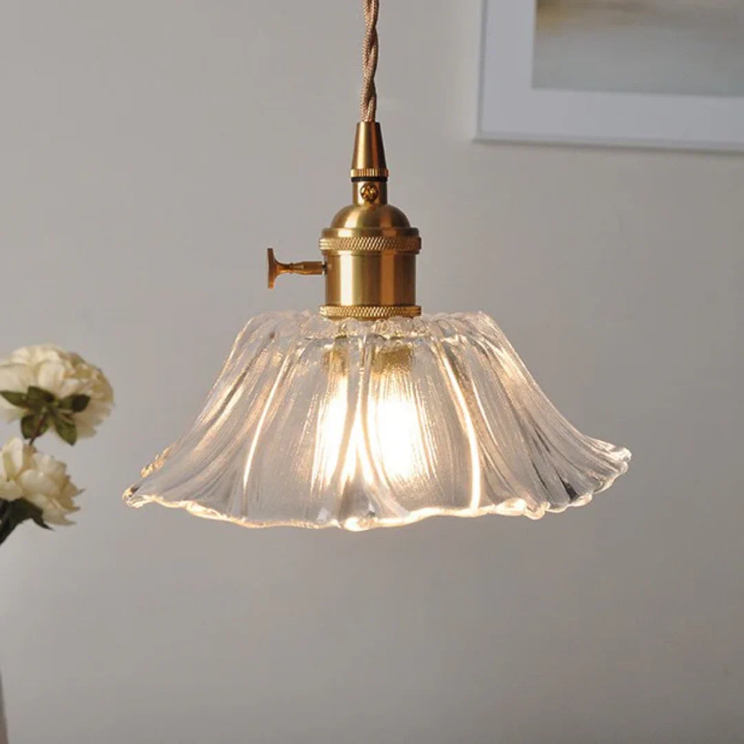Iphigenia Lotus Glass Pendant Lamp