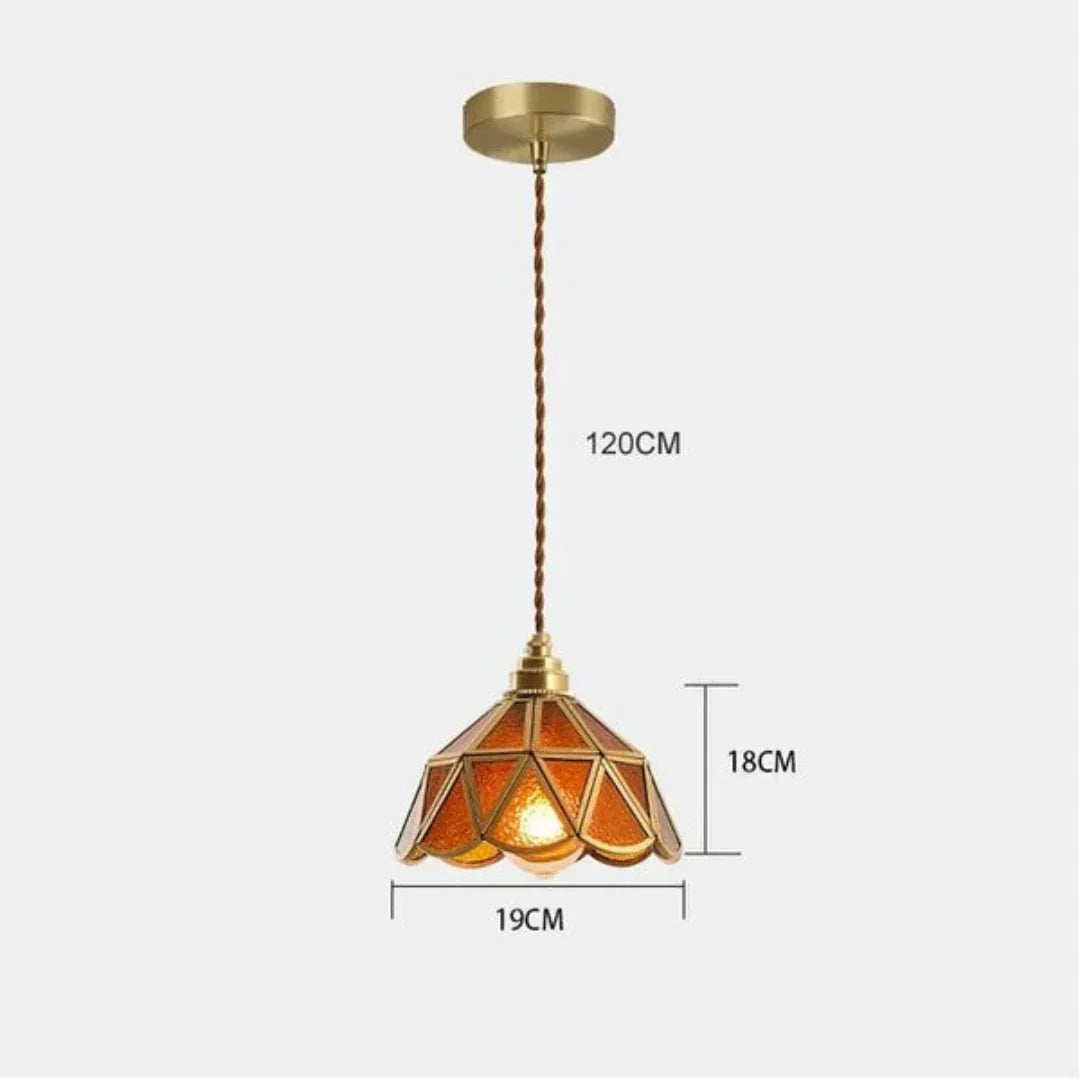 Brivon Design Hanging Lamp Stained Glass