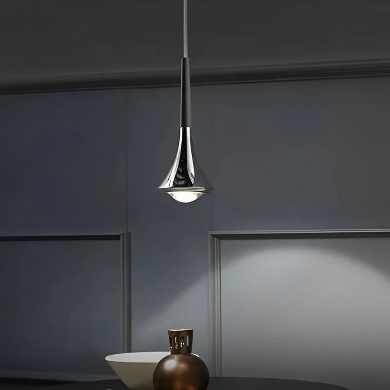 Leontia Scandinavian Drop-Shaped Metal Pendant Lamp