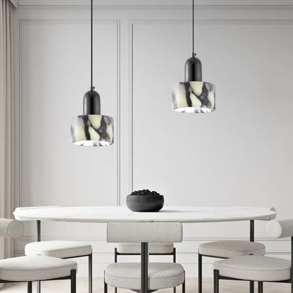 Nuvra Luxury Black Marble Design Pendant Lamp