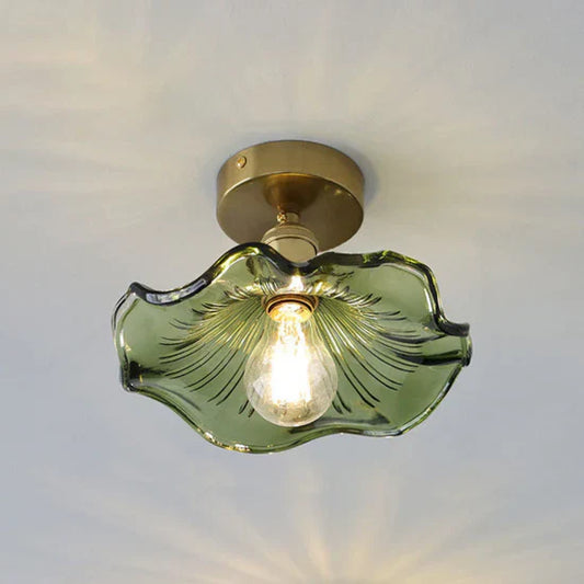 Fyrix Glass Hibiscus Ceiling Lamp