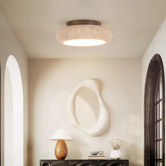 Rava Travertine Retro Ceiling Lamp