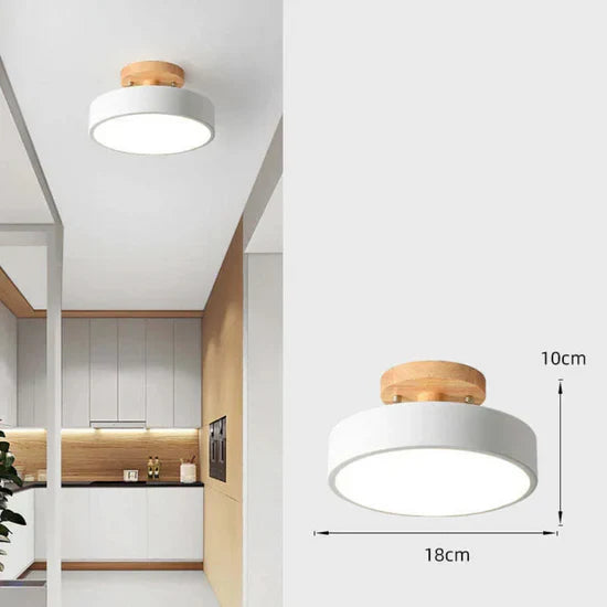 Illumine Wooden LED Ceiling Lamp