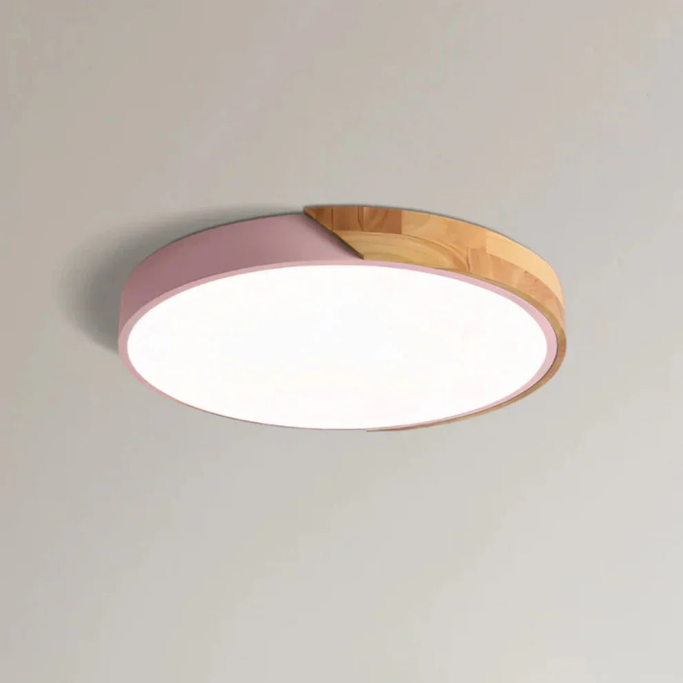 Delos Scandinavian Wooden LED Ceiling Lamp