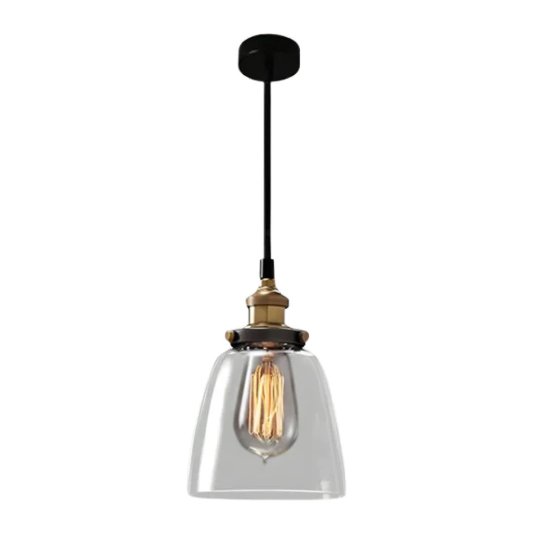 Urban Vintage Glass Pendant Lamp | Stylish Dining Table Lamp