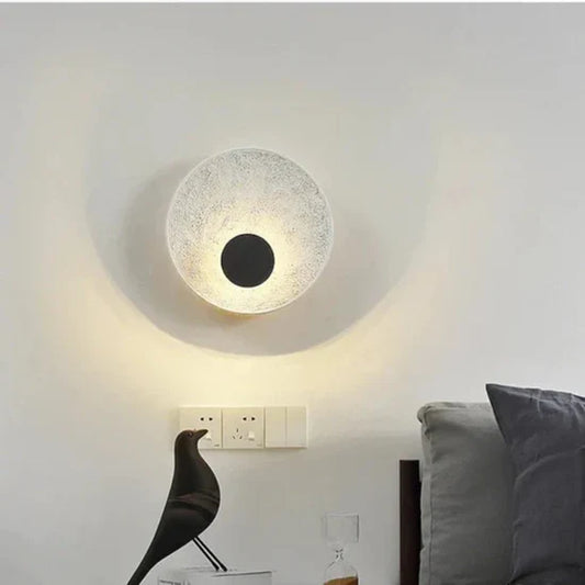 Rael Round Moon Ball Wall Lamp