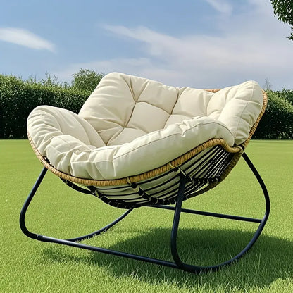 Outdoor Papasan Rocking Chair