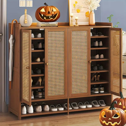 Bamboo Shoe Cabinet