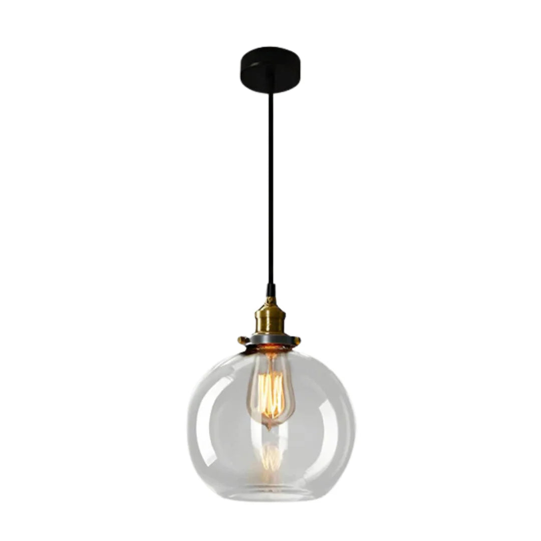 Urban Vintage Glass Pendant Lamp | Stylish Dining Table Lamp