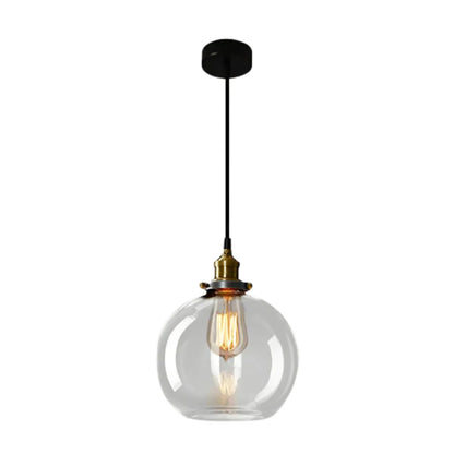 Urban Vintage Glass Pendant Lamp | Stylish Dining Table Lamp