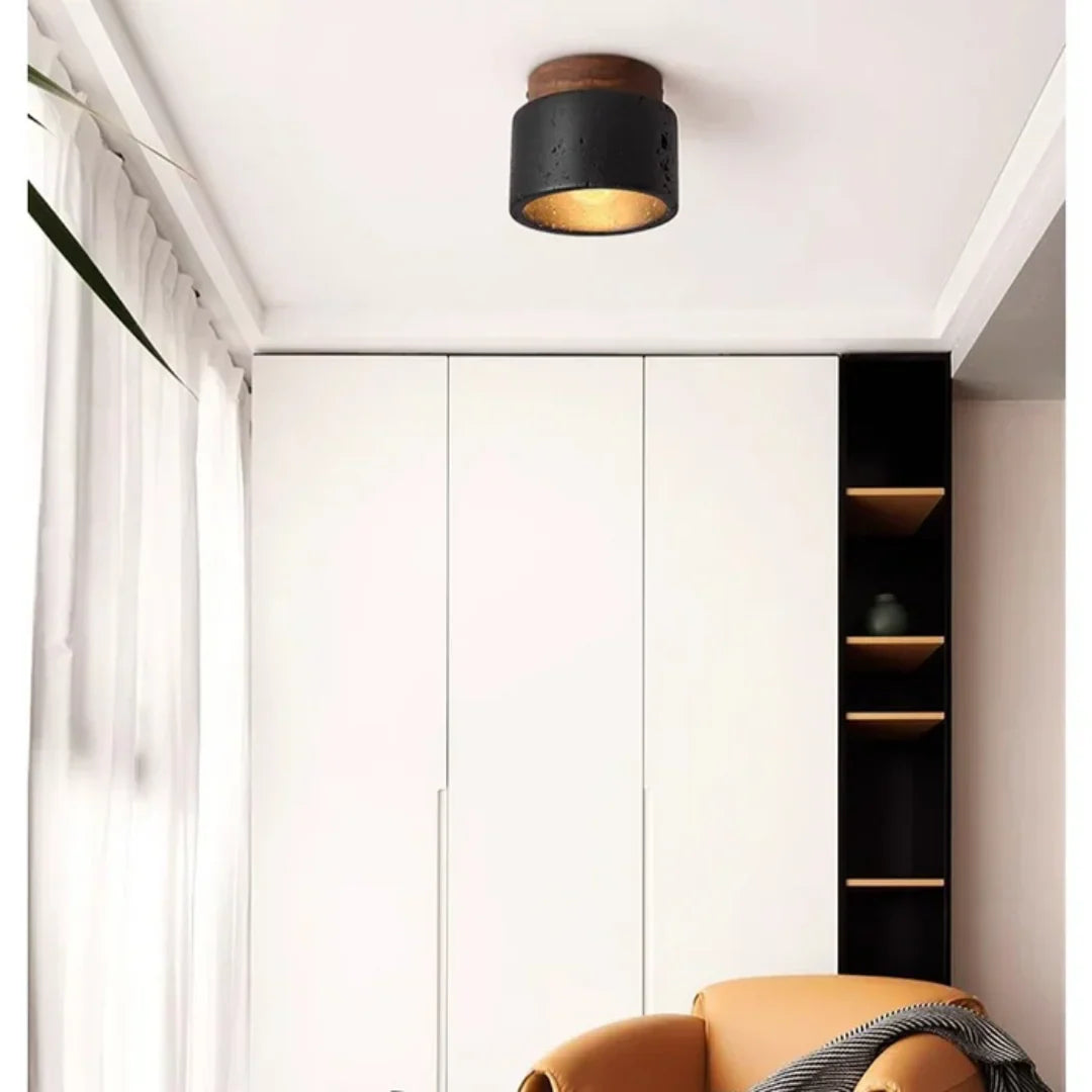 Proteus Ceiling lamp with stone look