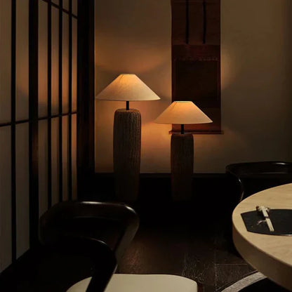Orama Weathered Wooden Floor Lamp