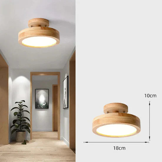 Illumine Wooden LED Ceiling Lamp