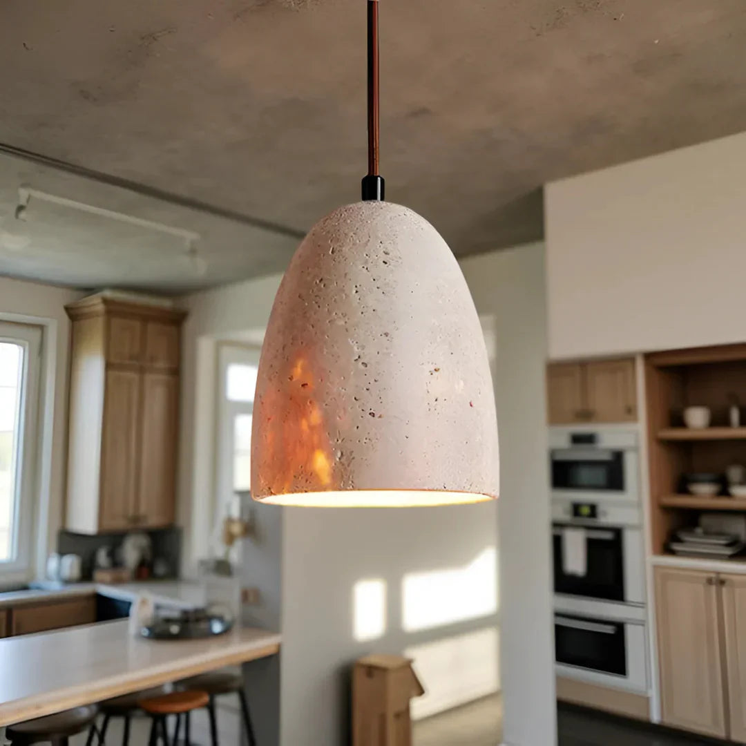 Nerina Retro Travertine Pendant Lamp