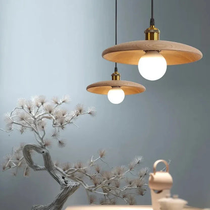 Virena Nordic Minimalist Wooden LED Pendant Lamp