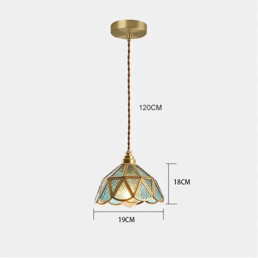 Brivon Design Hanging Lamp Stained Glass
