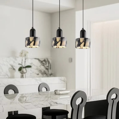 Nuvra Luxury Black Marble Design Pendant Lamp