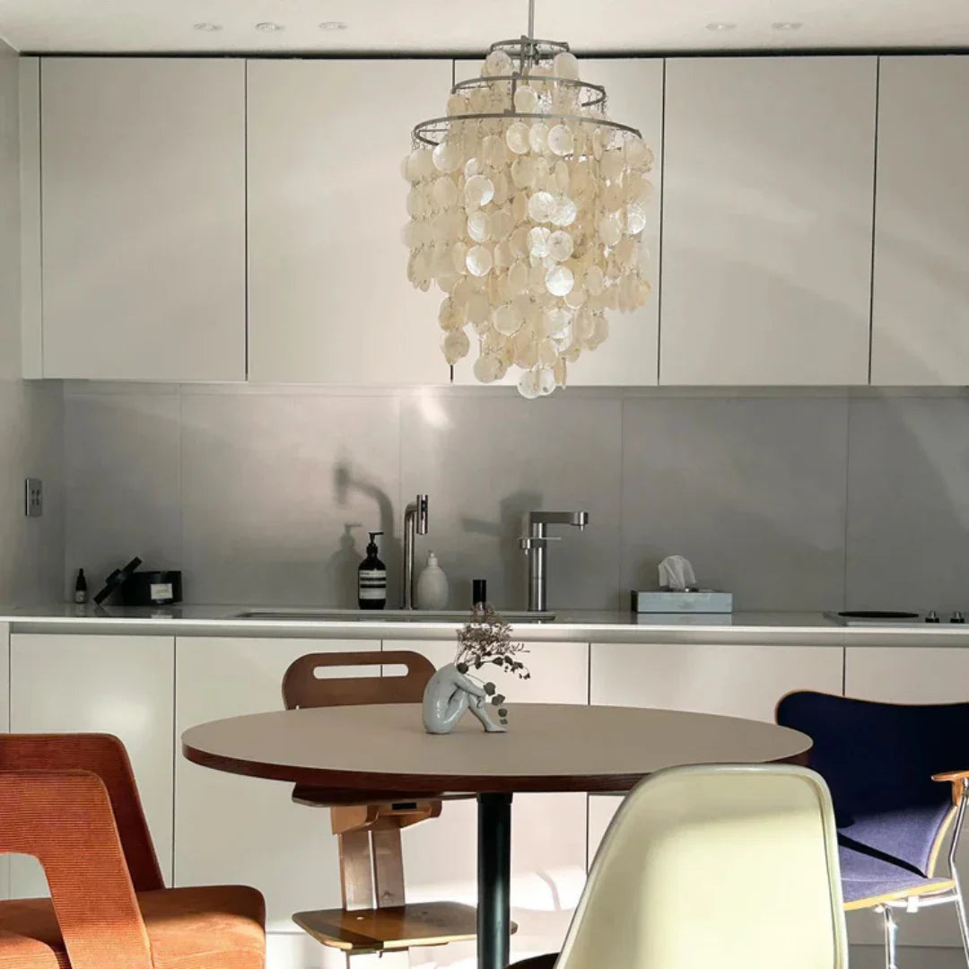 Sybel Vintage Natural Seashell Pendant Lamp