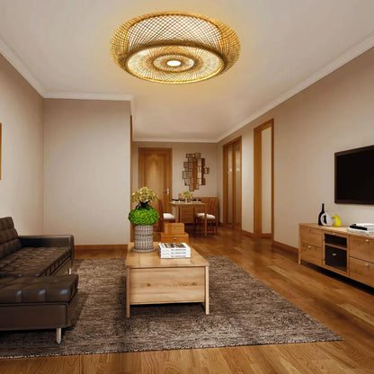Maelira Natural Bamboo Ceiling Lamp
