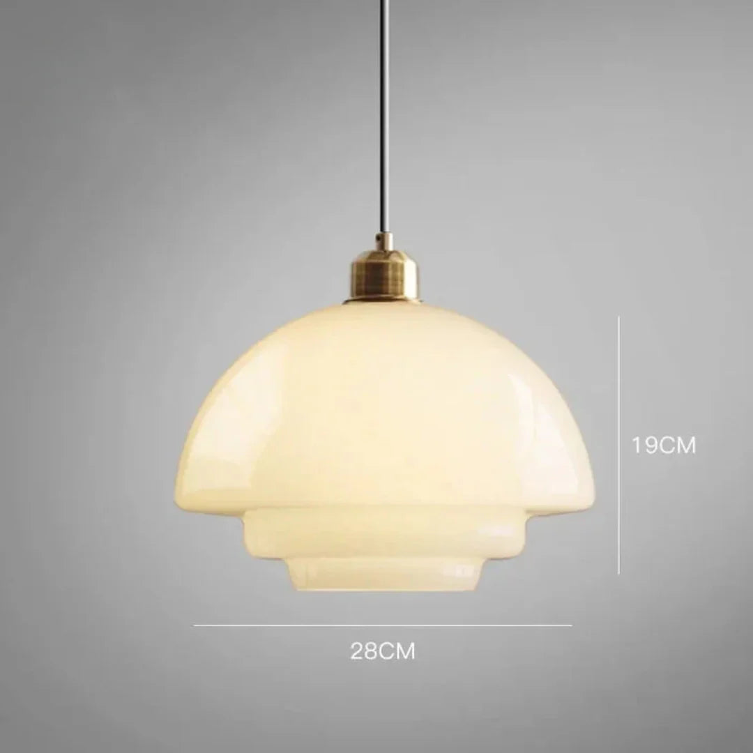 Omrix White Glass Design Pendant Lamp