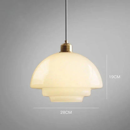 Omrix White Glass Design Pendant Lamp