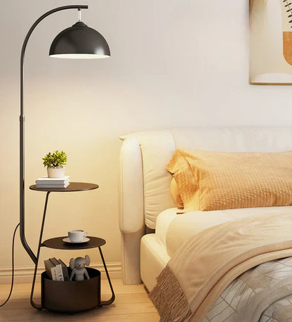 Tirene Scandinavian Floor Lamp with Storage Space