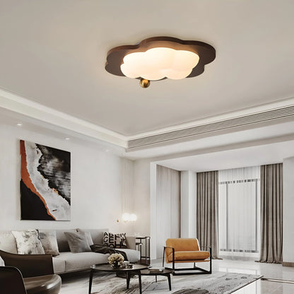 Celestra Retro Wooden LED Ceiling Lamp