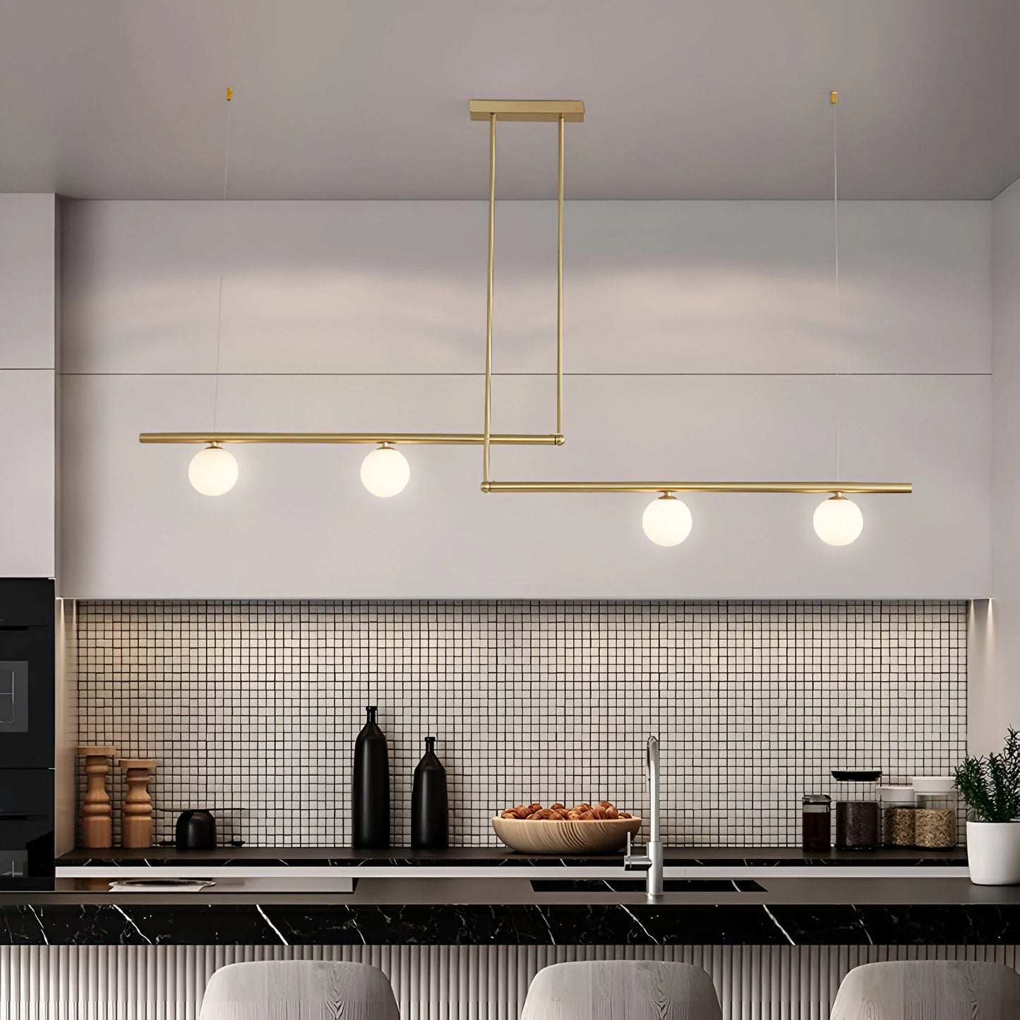 Altana Nordic Glass Linear Luxury Pendant Lamp