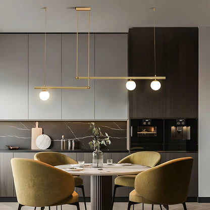 Altana Nordic Glass Linear Luxury Pendant Lamp