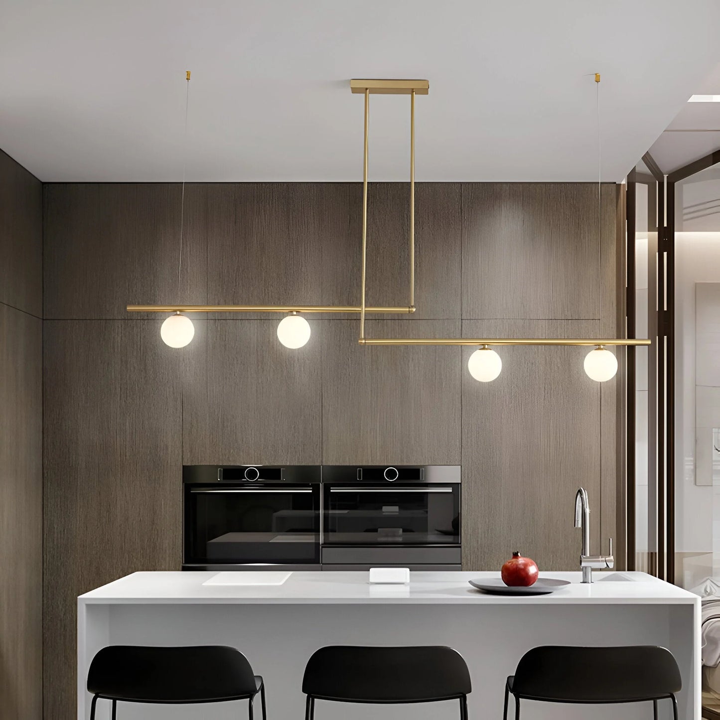 Altana Nordic Glass Linear Luxury Pendant Lamp