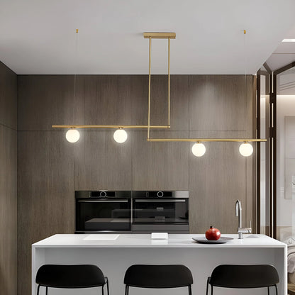 Altana Nordic Glass Linear Luxury Pendant Lamp
