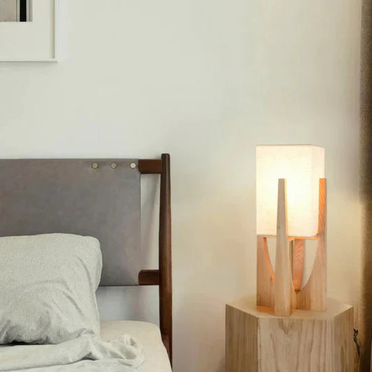 Luxora Japanese Style Floor Lamp | Wooden Table Lamp
