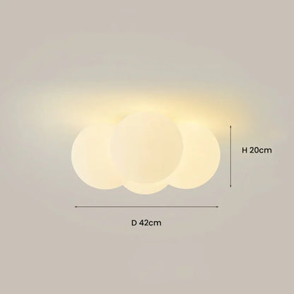 Raxa Scandinavian LED Cloud Ceiling Lamp