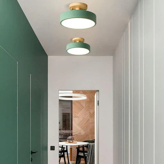 Illumine Wooden LED Ceiling Lamp