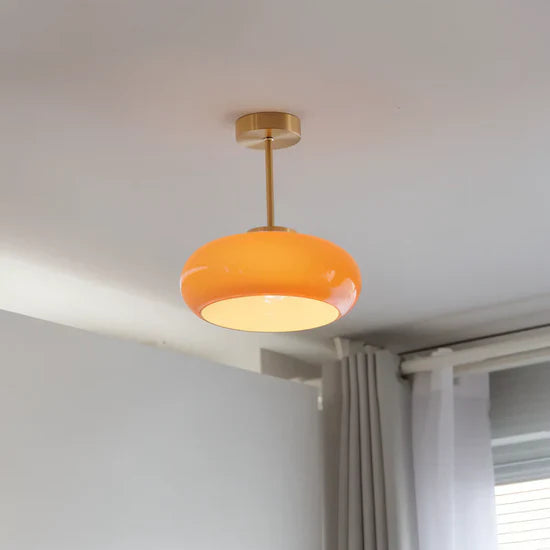 Flixar Vintage Yellow Ceiling Lamp