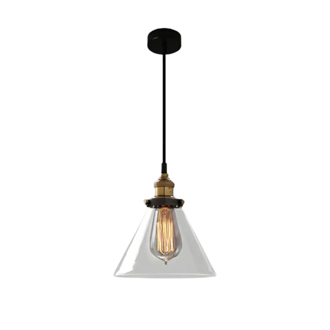 Urban Vintage Glass Pendant Lamp | Stylish Dining Table Lamp