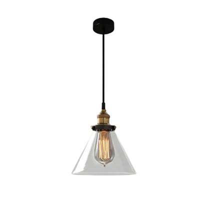 Urban Vintage Glass Pendant Lamp | Stylish Dining Table Lamp