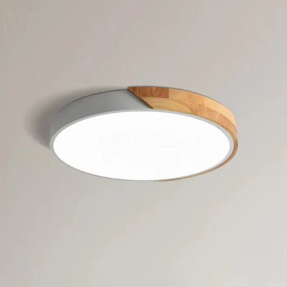 Delos Scandinavian Wooden LED Ceiling Lamp