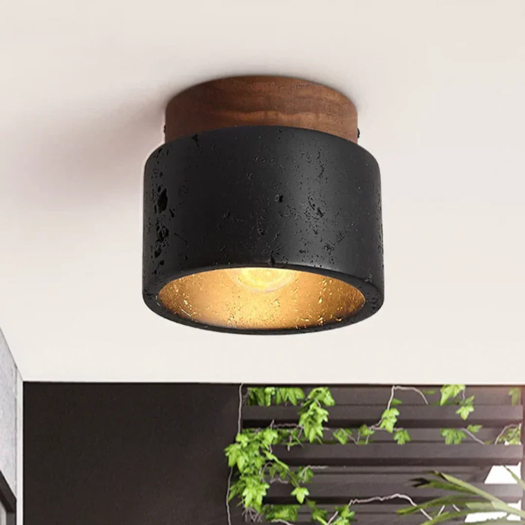 Proteus Ceiling lamp with stone look