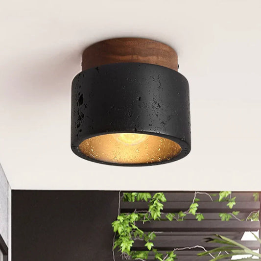 Proteus Ceiling lamp with stone look
