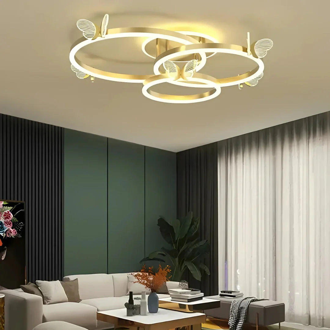 Butterfly LED Ceiling Lamp in Butterfly Design