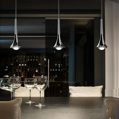 Leontia Scandinavian Drop-Shaped Metal Pendant Lamp